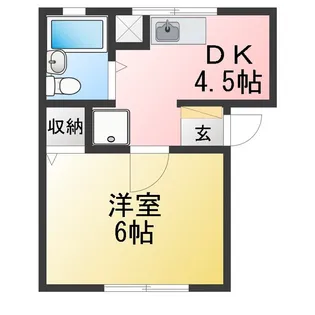 スカイハウス【2階】の間取り