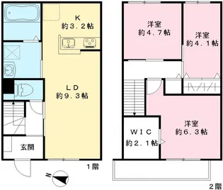 クロシェットの間取り