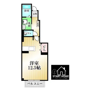 ソレイユ北島B【1階】の間取り