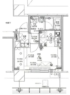BrilliaTower浜離宮【11階】の間取り