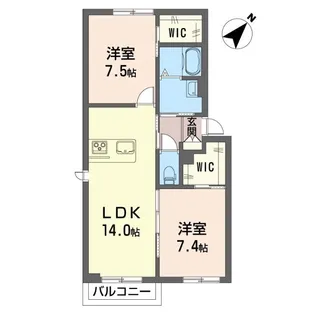 ハミングバード【1階】の間取り