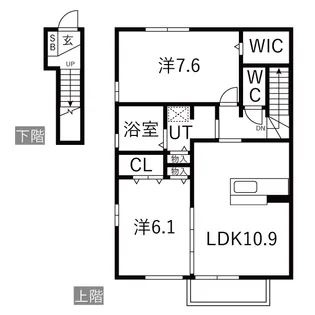 グランアリビエ【2階】の間取り