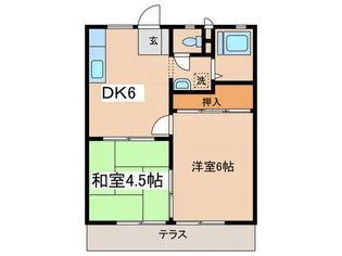 レジデンス辻【1階】の間取り
