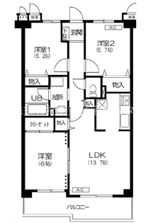 ベジタブル【2階】の間取り