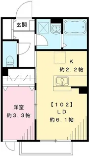 ARIES国立【1階】の間取り