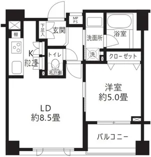クリオ渋谷ラ・モード【4階】の間取り