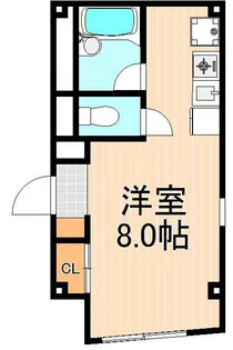 ムジュールピュールK【1階】の間取り