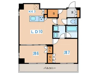 メルクマール京王笹塚レジデンス【16階】の間取り