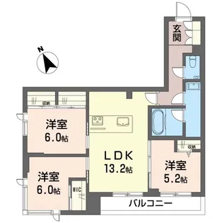 セルディーナ プリマ【3階】の間取り