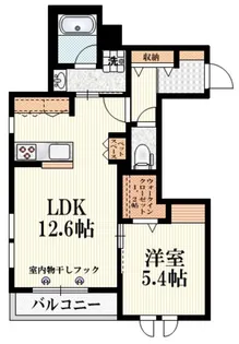 ウェリナ中村南【2階】の間取り
