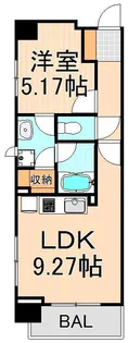 パークキューブ上野【9階】の間取り