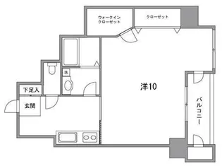 須磨マンション【9階】の間取り