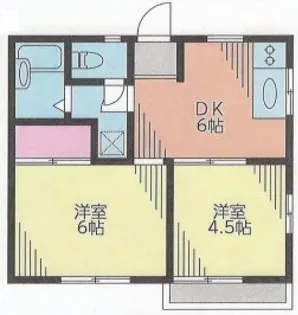 メゾンフラワー【1階】の間取り