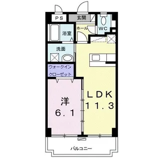 プランドールf【2階】の間取り