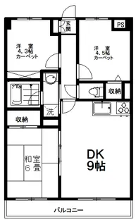 ライオンズガーデン和光【2階】の間取り