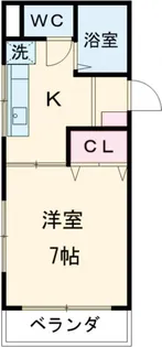 CREST V 峰 B【1階】の間取り