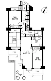 ライオンズガーデン東大宮 弐番館【1階】の間取り