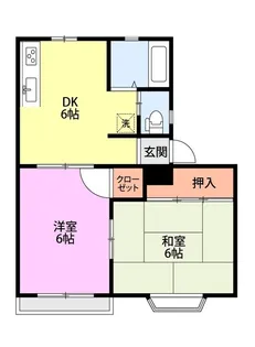 サンハイツ【1階】の間取り