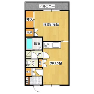 文京ハイツII【2階】の間取り