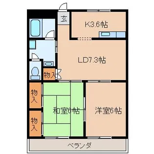 グローリメゾン原宿(グローリメゾンハラジュク)【2階】の間取り
