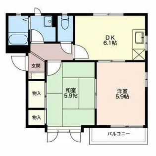 ベルデュール【2階】の間取り