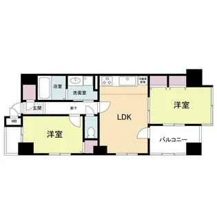 ノステルコート夕陽丘【7階】の間取り