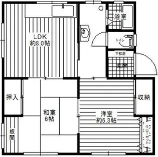 レジデンス星野II【1階】の間取り
