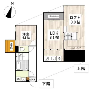 ADC武蔵塚T1458【2階】の間取り