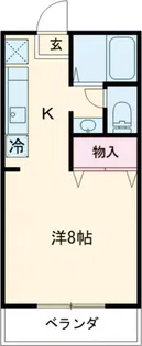 サンガーデンオキナA【2階】の間取り