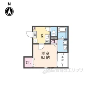 ブラン十条【3階】の間取り