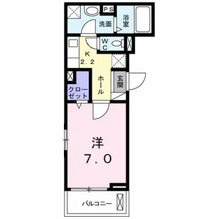 フリーデ上砂【2階】の間取り