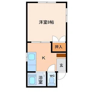 メゾンリバーサイド【2階】の間取り