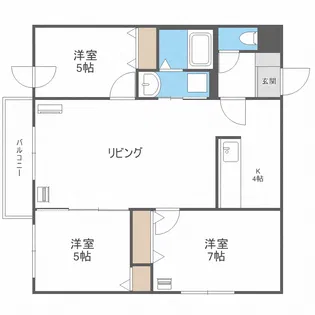 KOKOMOエルムの森【4階】の間取り