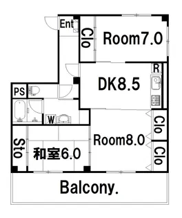 大久保本原町ビル【3階】の間取り