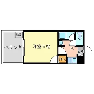 コア追手町マンション【3階】の間取り