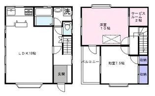 千葉県松戸市古ケ崎2【一戸建】の間取り
