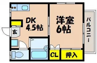 コーポウタダ【2階】の間取り