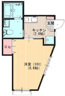 ルピナス瑞江【1階】の間取り