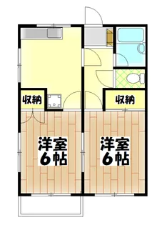 ロイヤルコーポ【2階】の間取り
