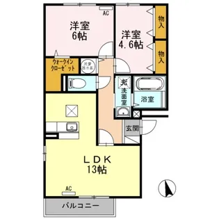 エミネンス A103【1階】の間取り
