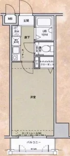 アクタス博多【6階】の間取り