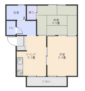 パルティール高橋【2階】の間取り