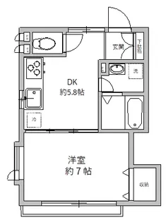 グリーングローヴ【1階】の間取り