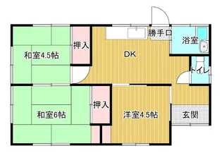 愛媛県新居浜市郷3【一戸建】の間取り