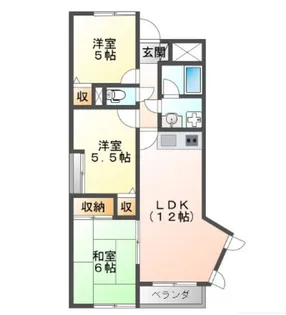 ライオンズマンション高田【11階】の間取り