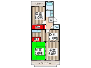 ファミール・メゾン【4階】の間取り