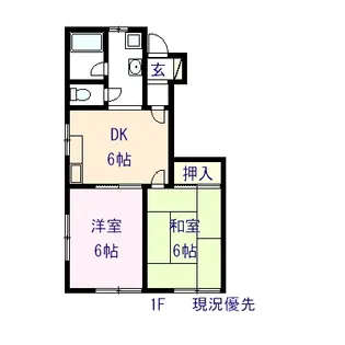 フローラルハイツ【1階】の間取り