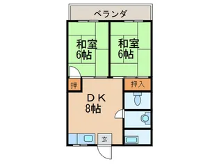 葛岡マンションの間取り