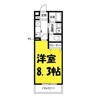 アムール Miyashiro【1階】の間取り