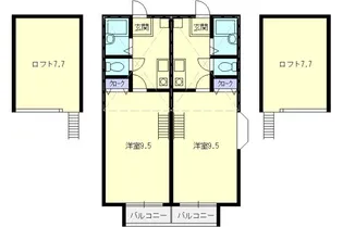 ピアハイムインター【2階】の間取り
